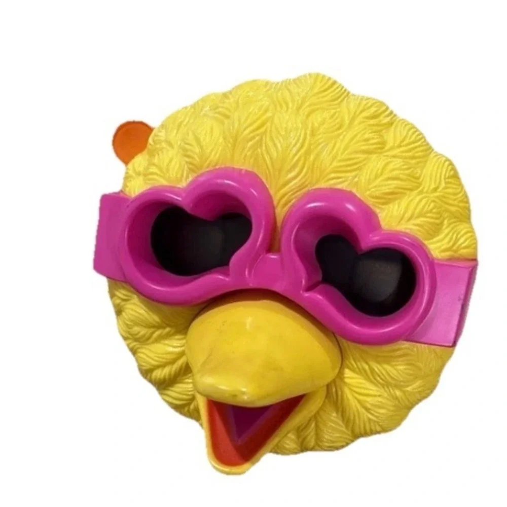 Vintage Sesame Street Big Bird View-Master 3D Viewer Heart Sunglasses Yellow